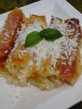 Stuffed Canelloni with Leek-Feta-Mozzarella Cheese