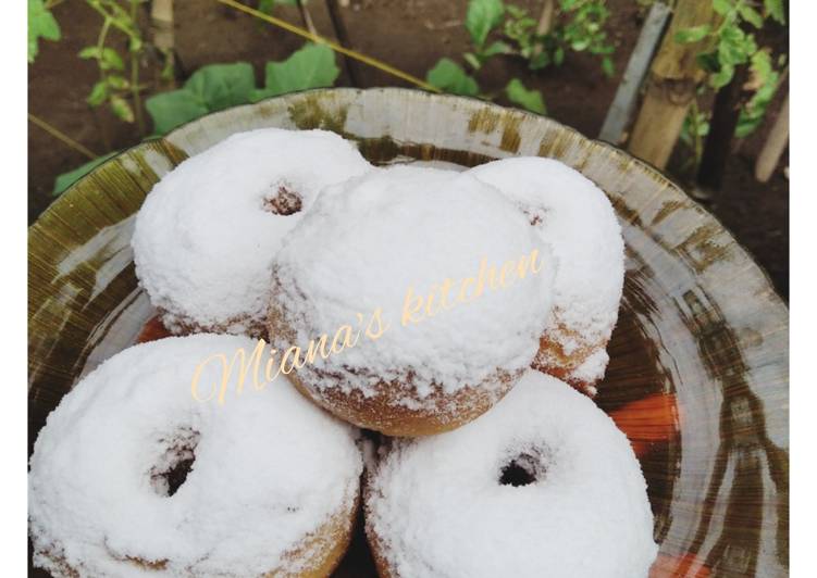 Resep Mudah Donat empuk ekonomis tanpa kentang dan telur Enak Sederhana