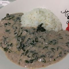 A picture of Nkanka with basmati rice.