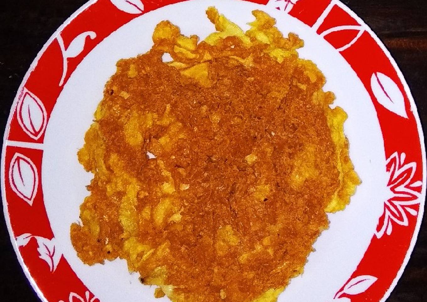 Telur dadar krispi