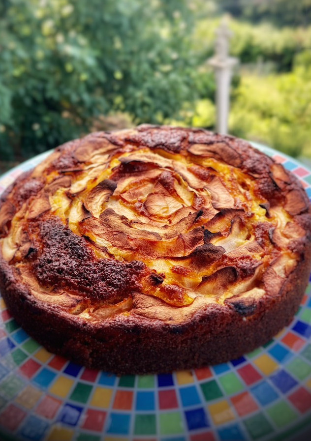Una foto de Bizcocho de manzana