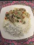 Pollito con Verduras a la Crema
