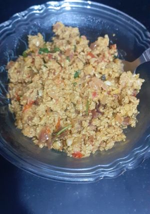 A picture of Anda Bhurji (Indian-Style Scrambled Eggs).