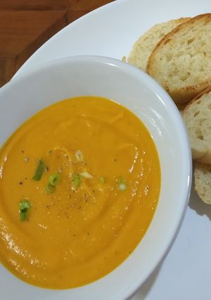 Foto resep Sup Krim Labu Kuning - Pumpkin Cream Soup