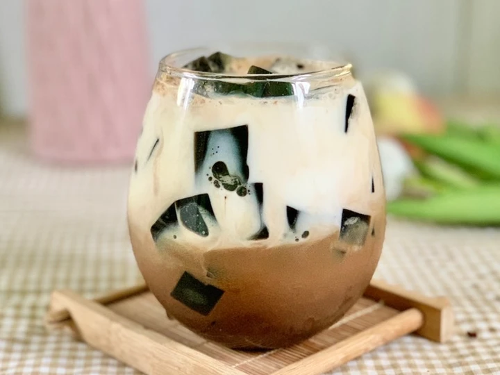 Langkah Mudah untuk Menyiapkan Resep Es Cappucino Cincau yang Menggugah Selera Anti Ribet, Lezat