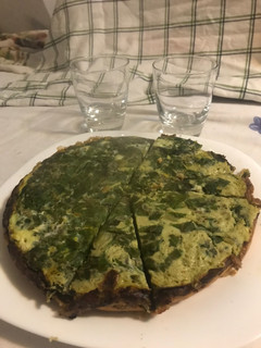 Una foto de Tarta de Acelga + cebollas Fácil y Gluten Free