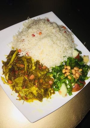 Shinkafa & cabbage sauce, salad ainihin hoton girkin