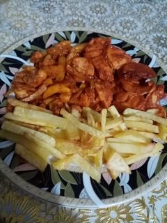 عکسی از دستور سوسیس بندری تند