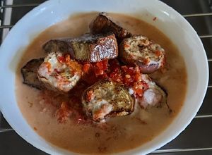 Foto resep Terung Bakar Kuah Satan
