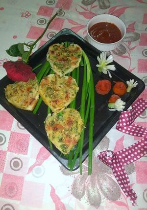 A picture of Rawa  (Sooji) toast.