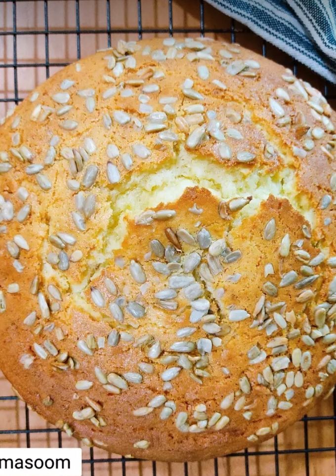 عکسی از دستور کیک ساده پنبه ای