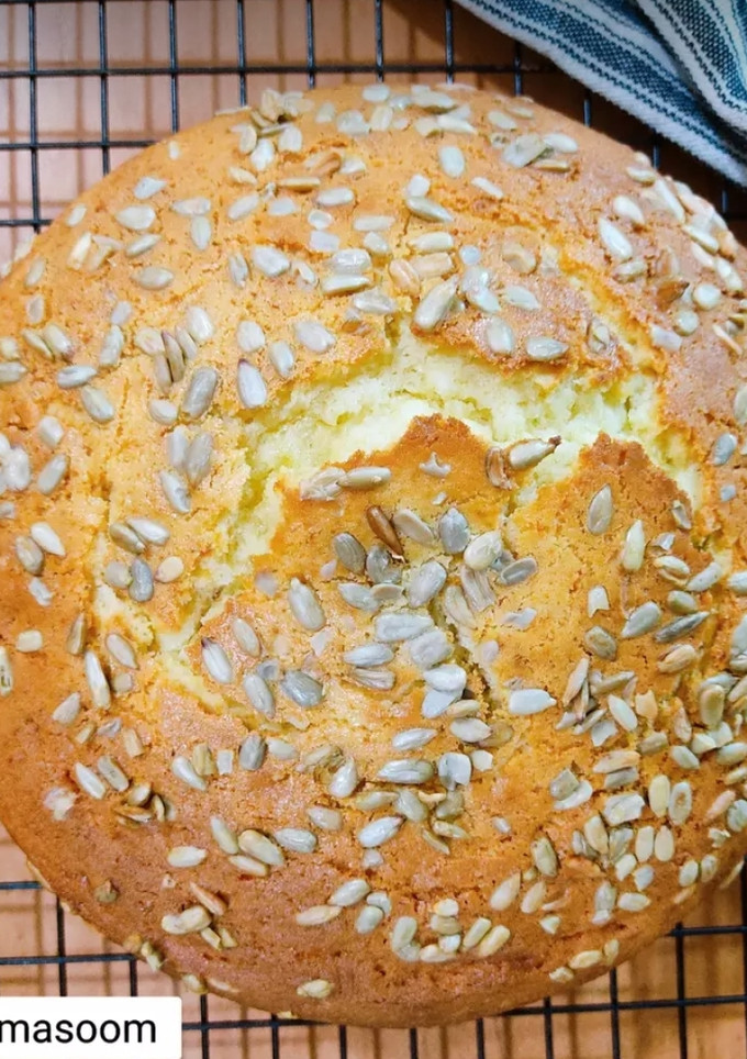 عکسی از دستور کیک ساده پنبه ای