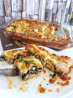 صورة لوصفة كانيللوني بالسبانخ والريكوتا 🇮🇹 Spinach & Ricotta Cannelloni