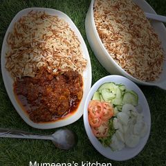 A picture of Sharayya(boiled rice wt fried spaghetti)recipe by mumeena's Kitchen.
