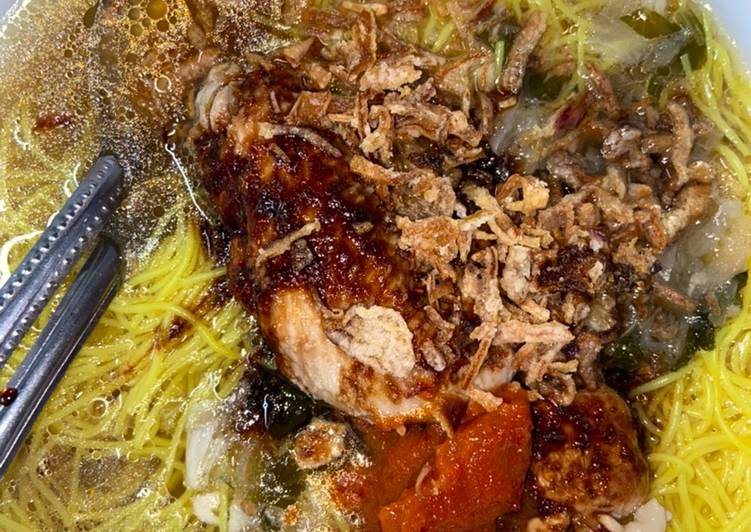 Resepi BeeHun Sup Utara 🔰Step by Step 🧚🏻 (Bihun - Sup Ayam - Sambal Merah - Sambal Kicap) yang Sederhan