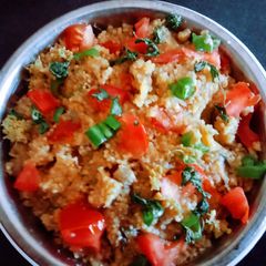 Healthy tasty Barnyard and pearl millet vegetable rice A picture of Healthy tasty Barnyard and pearl millet vegetable rice.
