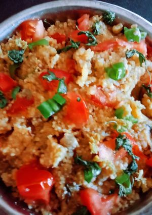 A picture of Healthy tasty Barnyard and pearl millet vegetable rice.