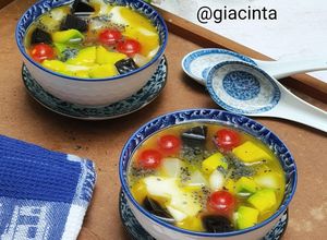 Foto resep Es Campur Buah Sirup Markisa