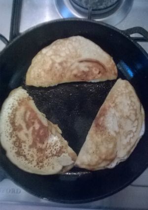Фото Блинчики с яблоками.
