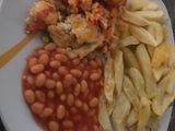 Chips and scrambled Eggs
