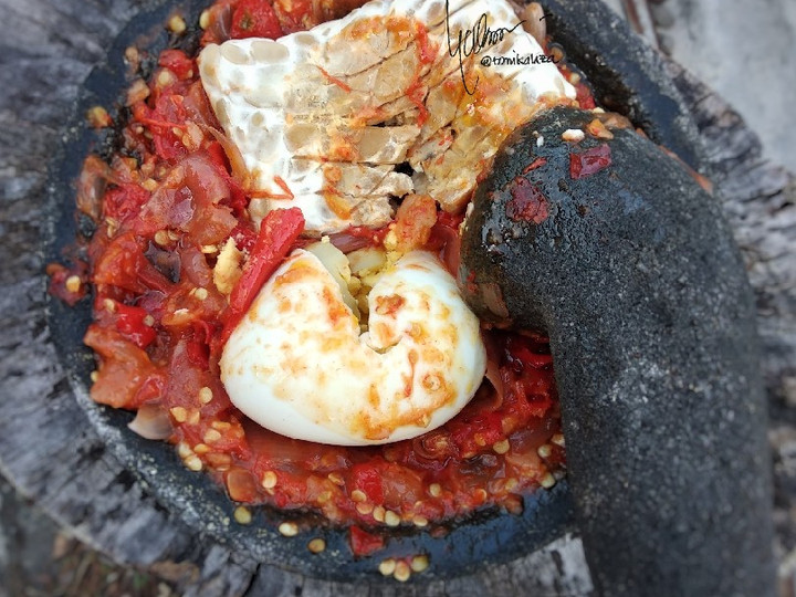 Resep Tempe dan Telur Kukus Penyet Sederhana Dan Enak