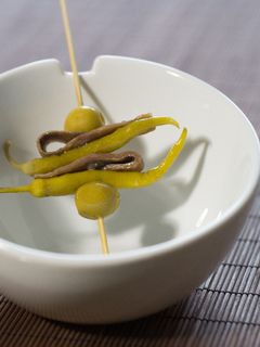 Una foto de Gilda, mi pintxo favorito y el más internacional