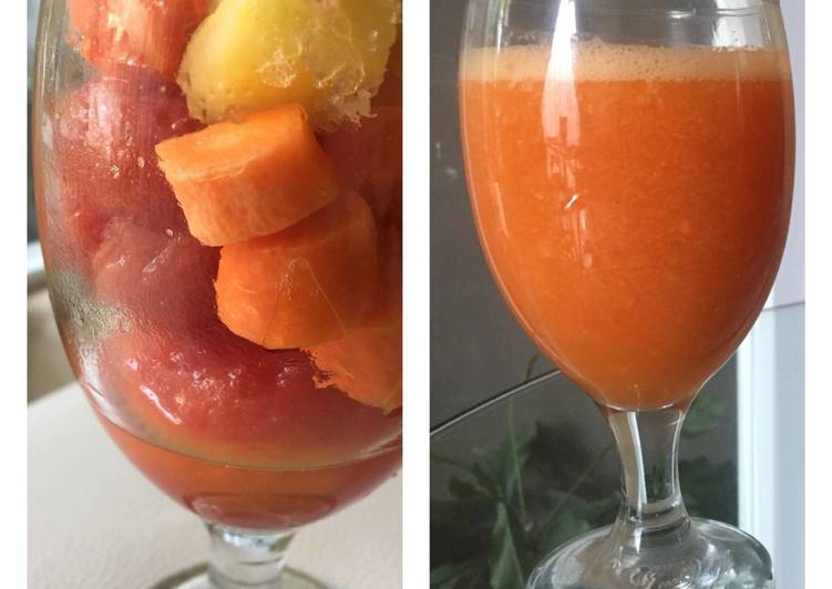 Langkah Mudah Menyiapkan Juice Tomato Carrot Enak