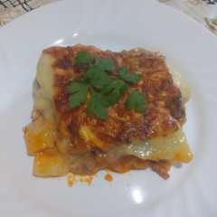 Una foto de Lasaña de patatas