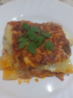 Una foto de Lasaña de patatas