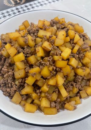 Foto resep Kentang Dadu Daging Cincang (No Oil)