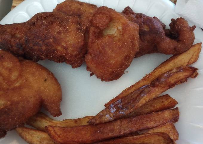 My Southern Fish and Chips Recipe by skunkmonkey101 - Cookpad