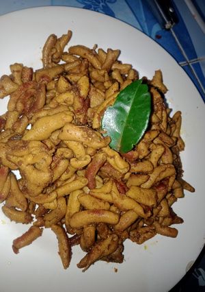 Foto resep Usus goreng bumbu kuning