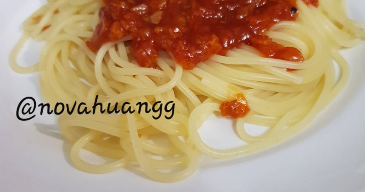 Resep Spaghetti Bolognese Instan Oleh Novahuangg Cookpad