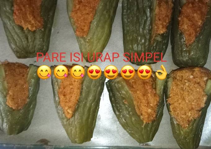 Ternyata begini lho! Cara praktis memasak Pare urap sederhana 😋😋  sesuai selera
