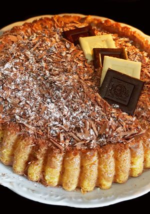 Une photo de Gâteau chocolat/caramel au beurre salé au cook expert