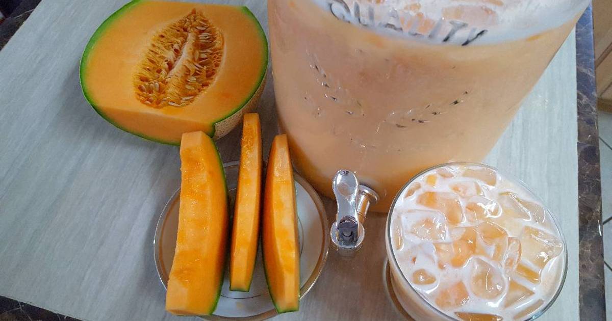 Top 42+ imagen receta de agua de melon con leche