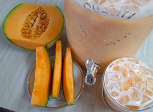 Una foto de Agua Fresca de Melón