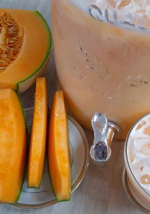 Una foto de Agua Fresca de Melón