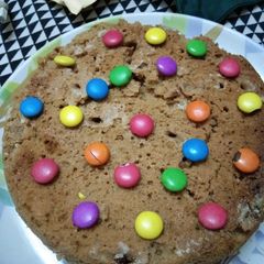 Parle G biscuit cake A picture of Parle G biscuit cake.