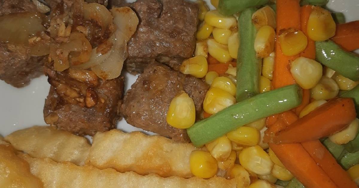 21 resep saikoro beef steak enak dan sederhana ala rumahan - Cookpad