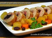 Una foto de solomillo relleno