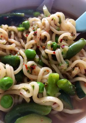 Una foto de Sopa de fideos fusión japonesa