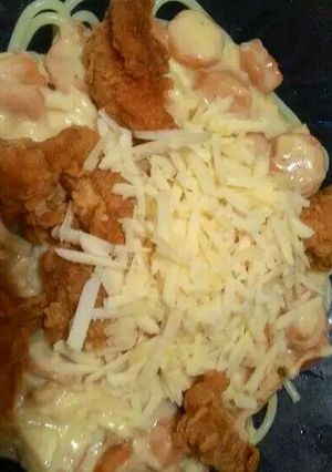 Foto resep Carbonara chicken chunk (#PR_PASTA)