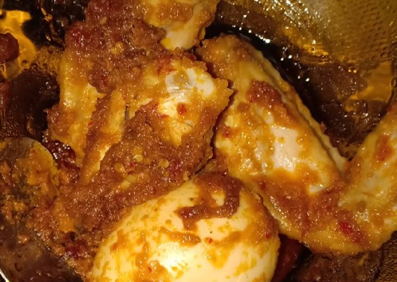 Balado ayam telur