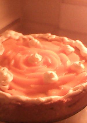 Una foto de Tarta de durazno