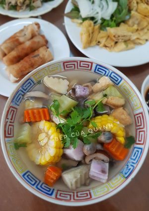 Hình của món Canh củ quả chay.