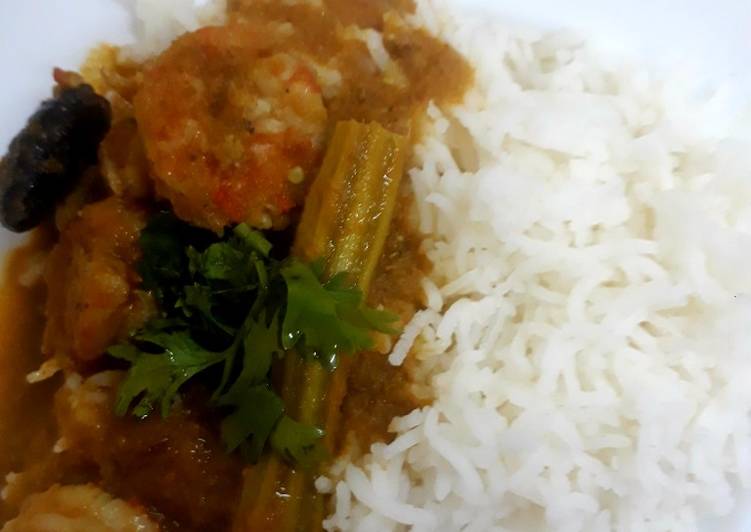 PRAWN CURRY with DRUMSTICKS π