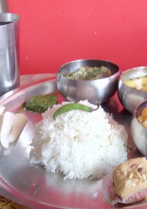 A picture of Lauki chane ki dal.