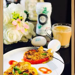 Eggs in bell Rings 🍳 A picture of Eggs in bell Rings 🍳.