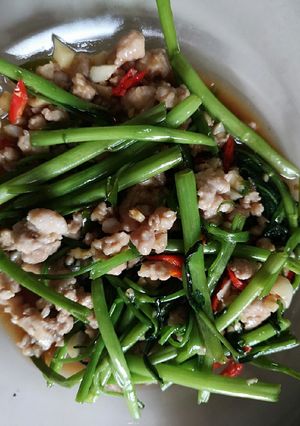 รูปของ ผัดผักบุ้งหมูสับ